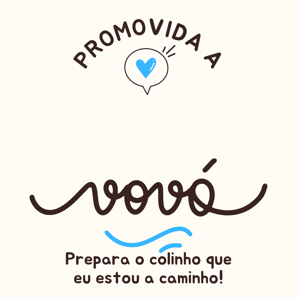 Presente Promovida a Vó - Colar Feminino Ouro Banhado 18k