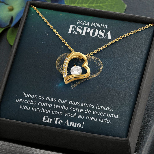 Presente Esposa- Colares Banhado Ouro 18k